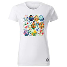 Magnolion Vízfesték tojások v6 női póló - 19 szín, XS-2XL női póló
