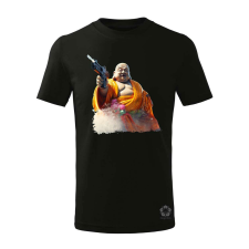 Magnolion Vizipisztolyos Buddha gyerek póló - 11 szín, 4-12 éves gyerek póló