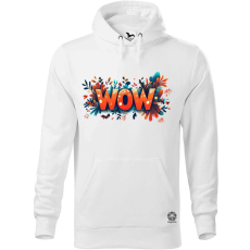 Magnolion WOW felirat v4 férfi pulóver - 19 szín, S-5XL