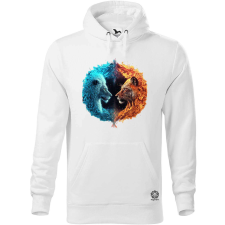 Magnolion Yin és Yang oroszlánok férfi pulóver - 19 szín, S-5XL férfi pulóver, kardigán
