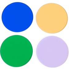 MAGUS LF4.2 színszűrőkészlet (kék, zöld, sárga, matt üveg) mikroszkópokhoz - 85082 objektív szűrő