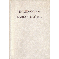 Magvető Kiadó In memoriam Kardos György antikvárium - használt könyv