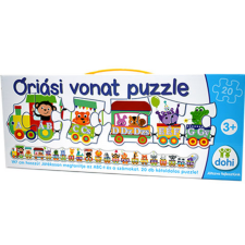 Magyar Gyártó Óriási vonat puzzle betűkkel és számokkal - D-Toys puzzle, kirakós