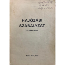 Magyar Hivatalos Közlönykiadó Hajózási szabályzat - antikvárium - használt könyv