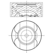 Mahle dugattyú 001 PI 00133 000 autóalkatrész