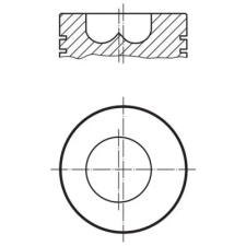 Mahle dugattyú 009 86 01 autóalkatrész