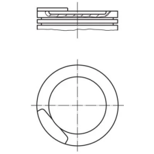 Mahle dugattyú 011 08 00 autóalkatrész