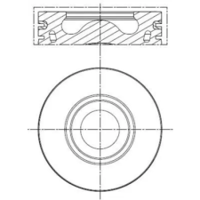 Mahle dugattyú 013 PI 00136 002 autóalkatrész