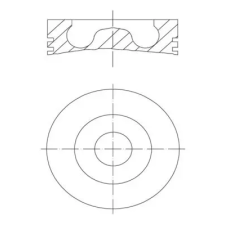 Mahle dugattyú 013 PI 00147 000 autóalkatrész