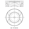 Mahle dugattyú 021 PI 00134 002