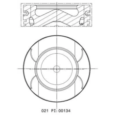 Mahle dugattyú 021 PI 00134 002 autóalkatrész