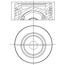 Mahle dugattyú 028 PI 00141 001 autóalkatrész