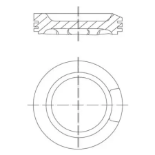 Mahle dugattyú 033 04 01 autóalkatrész