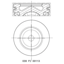 Mahle dugattyú 039 PI 00113 002 autóalkatrész