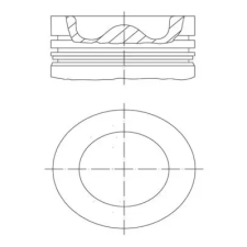 Mahle dugattyú 039 PI 00127 000 autóalkatrész