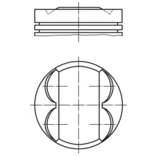 Mahle dugattyú 081 PI 00106 001 autóalkatrész