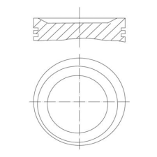 Mahle dugattyú MAHLE 011 75 01 autóalkatrész