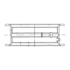 Mahle főtengelycsapágy 011 FL 21059 025