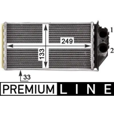 Mahle Hőcserélő, belső tér fűtés AH 187 000P autóalkatrész
