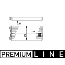 Mahle Hőcserélő, belső tér fűtés MAHLE AH 131 000P autóalkatrész