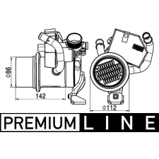 Mahle Hűtő, kipufogógáz-visszavezetés MAHLE CE 5 000P autóalkatrész