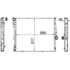 Mahle hűtő, motorhűtés CR 1393 000S autóalkatrész