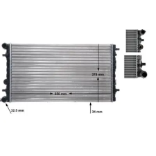 Mahle hűtő, motorhűtés CR 477 001S autóalkatrész