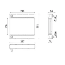Mahle hűtő, motorhűtés CR 926 000P autóalkatrész