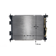 Mahle hűtő, motorhűtés MAHLE CR 2104 000S autóalkatrész