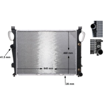 Mahle hűtő, motorhűtés MAHLE CR 304 000S autóalkatrész