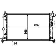 Mahle hűtő, motorhűtés MAHLE CR 562 000S autóalkatrész