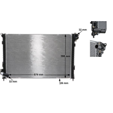 Mahle hűtő, motorhűtés MAHLE CR 985 000S autóalkatrész