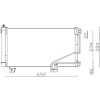 Mahle kondenzátor, klíma AC 347 001S