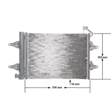 Mahle kondenzátor, klíma AC 359 000S autóalkatrész