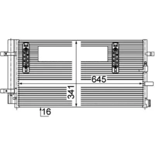 Mahle kondenzátor, klíma AC 457 000P autóalkatrész
