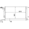 Mahle kondenzátor, klíma AC 566 000S