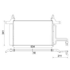 Mahle kondenzátor, klíma AC 790 000S autóalkatrész