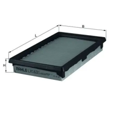 Mahle légszűrő LX 1631 autóalkatrész