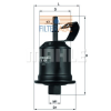 MAHLE ORIGINAL (KNECHT) MAHLE ORIGINAL KL434 üzemanyagszűrő