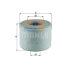 MAHLE ORIGINAL (KNECHT) MAHLE ORIGINAL LX2607/2 levegőszűrő