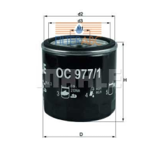 MAHLE ORIGINAL (KNECHT) MAHLE ORIGINAL OC977/1 olajszűrő olajszűrő