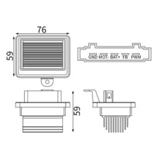 Mahle Szabályozó, belsőtér ventilátor ABR 108 000S autóalkatrész