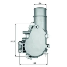 Mahle termosztát, hűtőfolyadék TI 136 84 autóalkatrész