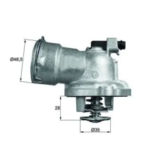 Mahle termosztát, hűtőfolyadék TM 28 87 autóalkatrész