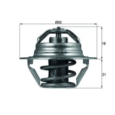 Mahle termosztát, hűtőfolyadék TX 100 89D autóalkatrész