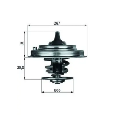 Mahle termosztát, hűtőfolyadék TX 30 71D autóalkatrész