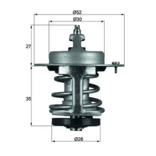 Mahle termosztát, hűtőfolyadék TX 69 79 autóalkatrész