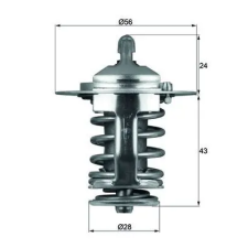 Mahle termosztát, hűtőfolyadék TX 70 82 autóalkatrész