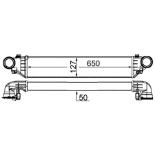 Mahle töltőlevegő-hűtő CI 343 000S autóalkatrész