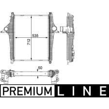 Mahle töltőlevegő-hűtő MAHLE CI 147 000P autóalkatrész